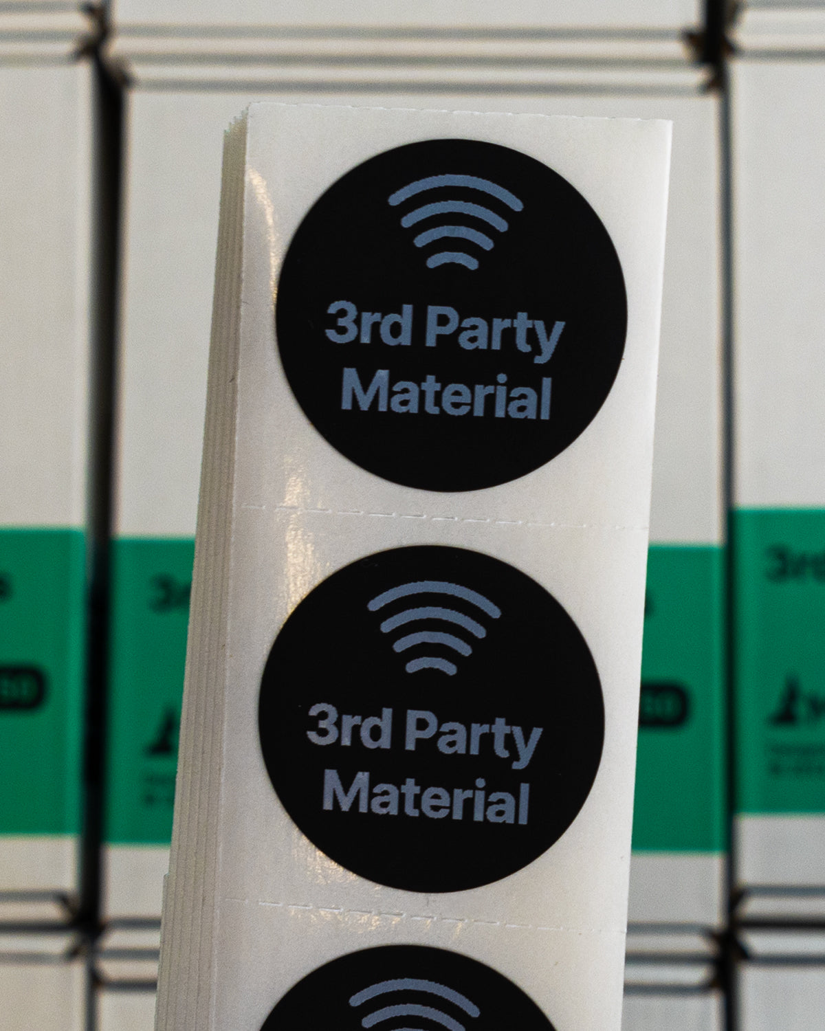 3rd Party Material Tags - 50 Pack